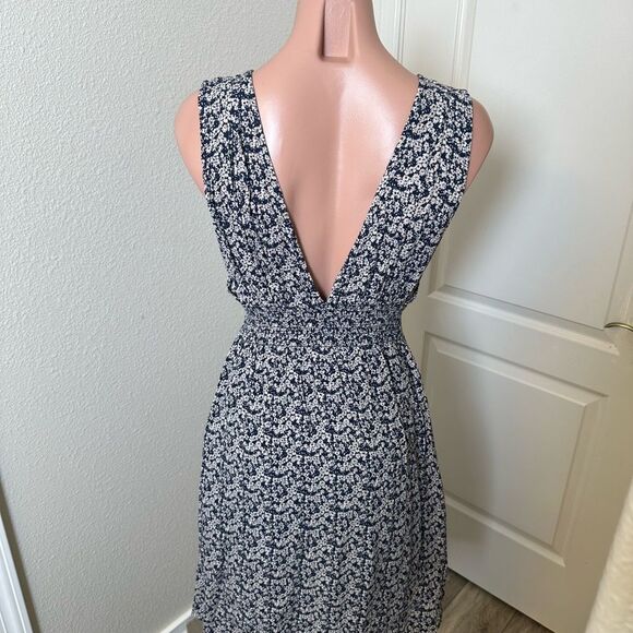 Roxy Floral V-Neck Dress Sz S - Picture 3 of 4